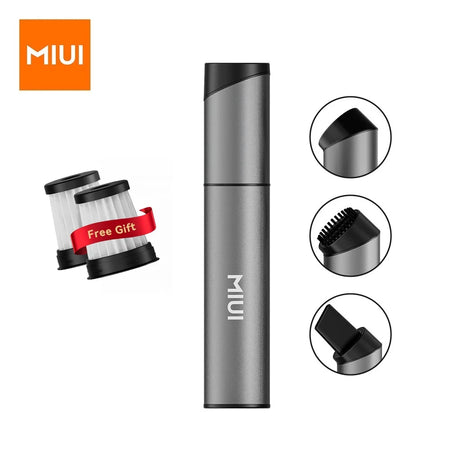 Mini Aspirador Portátil MIUI Sem Fio com 3 Bicos de Sucção, fácil de limpar, para mesa, teclado e carro (USB)